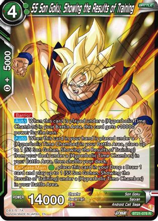 SS Son Goku, Showing the Results of Training - Wild Resurgence - Rare - BT21-078