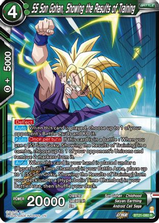 SS Son Gohan, Showing the Results of Training - Wild Resurgence - Rare - BT21-080