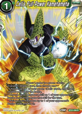 Cell's Full-Power Kamehameha - Wild Resurgence - Rare - BT21-098