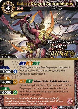 Galaxy Dragon Andrometeos (Judge Pack Vol. 1) - Battle Spirits Saga Promo Cards - Promo - ST01-002