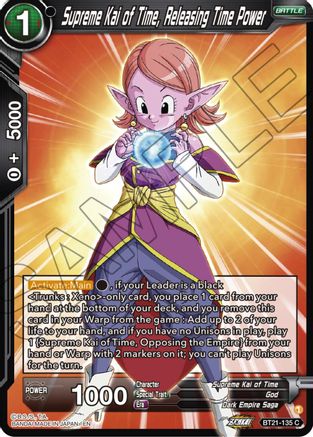 Supreme Kai of Time, Releasing Time Power - Wild Resurgence - Common - BT21-135
