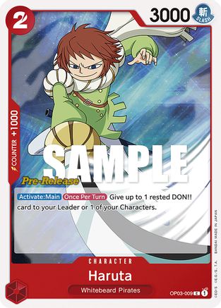 Haruta - Pillars of Strength Pre-Release Cards - C - OP03-009