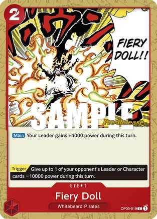 Fiery Doll - Pillars of Strength Pre-Release Cards - C - OP03-019