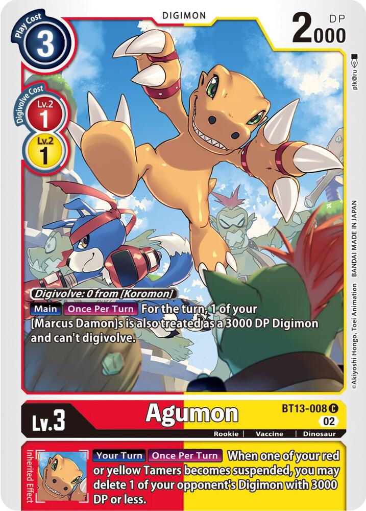 Agumon - Versus Royal Knights - Common - BT13-008 C