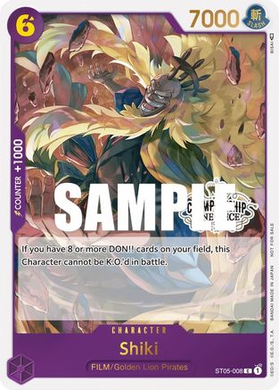Shiki (Store Championship Participation Pack Vol. 2) - One Piece Promotion Cards - PR - ST05-008