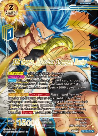 SSB Gogeta, Miraculous Strongest Warrior - Expansion Deck Box Set 23: Premium Anniversary Box 2023 - Expansion Rare - EX23-10