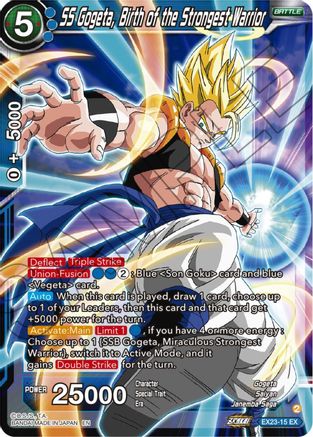 SS Gogeta, Birth of the Strongest Warrior - Expansion Deck Box Set 23: Premium Anniversary Box 2023 - Expansion Rare - EX23-15