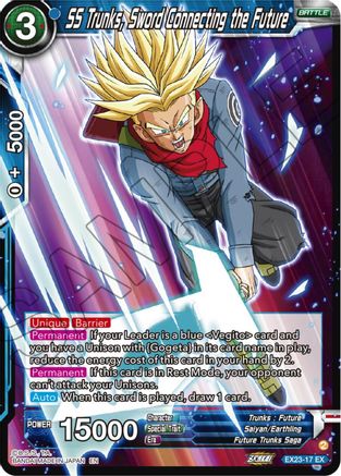 SS Trunks, Sword Connecting the Future - Expansion Deck Box Set 23: Premium Anniversary Box 2023 - Expansion Rare - EX23-17