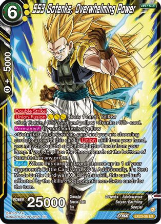 SS3 Gotenks, Overwhelming Power - Expansion Deck Box Set 23: Premium Anniversary Box 2023 - Expansion Rare - EX23-36