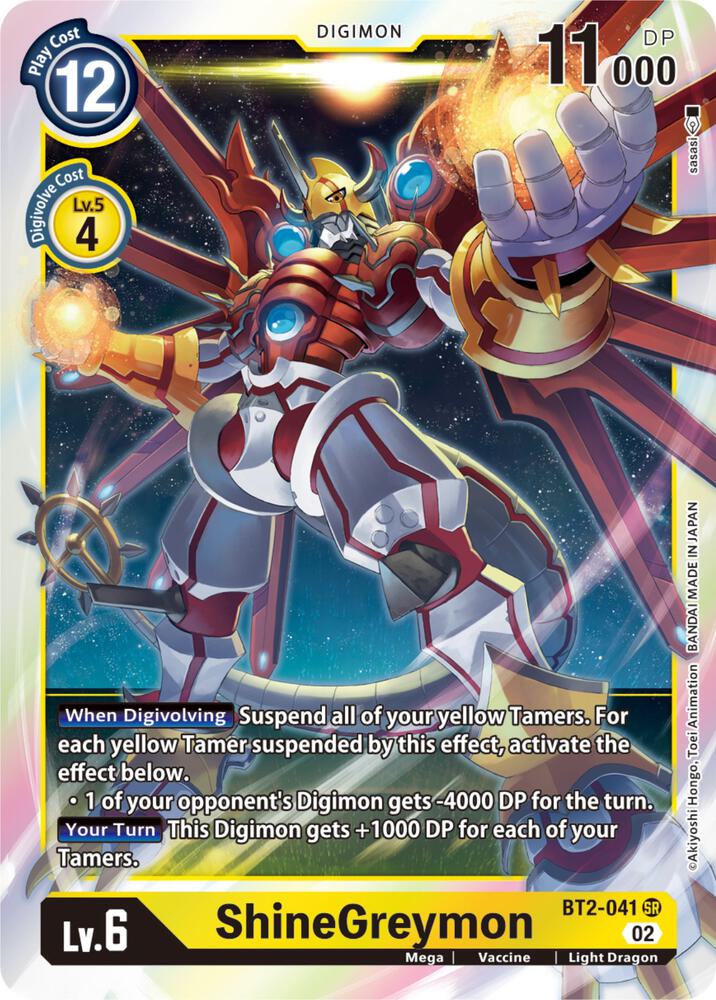 ShineGreymon (Resurgence Booster Reprint) - Resurgence Booster - Super Rare - BT2-041 SR