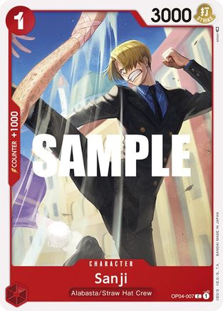 Sanji (007) - Kingdoms of Intrigue - C - OP04-007