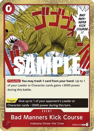 Bad Manners Kick Course - Kingdoms of Intrigue - R - OP04-016