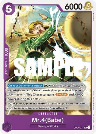 Mr.4(Babe) - Kingdoms of Intrigue - UC - OP04-071