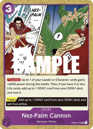 Nez-Palm Cannon - Kingdoms of Intrigue - UC - OP04-075