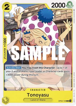 Tonoyasu - Kingdoms of Intrigue - C - OP04-109