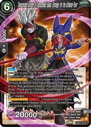 Transcended Shroom & Transcended Salsa, Strategy for the Ultimate Form - Expansion Deck Box Set 23: Premium Anniversary Box 2023 - Expansion Rare - EX23-42