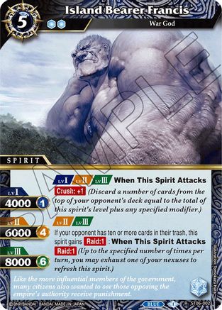 Island Bearer Francis - Starter Deck 06: Bodies of Steel - Rare - ST06-002
