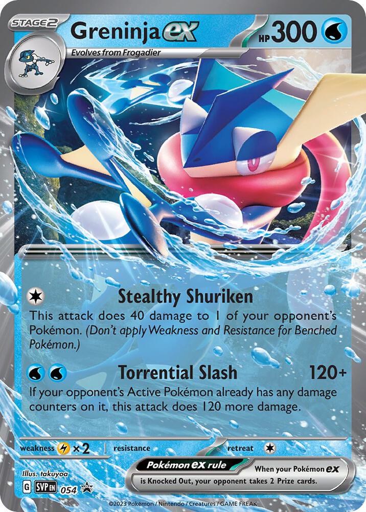 Greninja ex - 054 - SV: Scarlet & Violet Promo Cards - Promo - 54