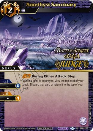 Amethyst Sanctuary (Judge Pack Vol. 3) - Launch & Event Promos - Uncommon - BSS03-108