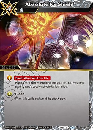 Absolute Ice Shield (Sealed Event Promotion Pack) - Battle Spirits Saga Promo Cards - Rare - BSS01-127