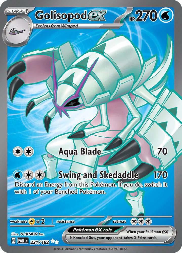 Golisopod ex - 221/182 - SV04: Paradox Rift - Ultra Rare - 221/182