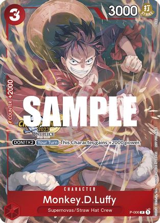 Monkey.D.Luffy (006) (CS 2023 Celebration Pack) - One Piece Promotion Cards - PR - P-006