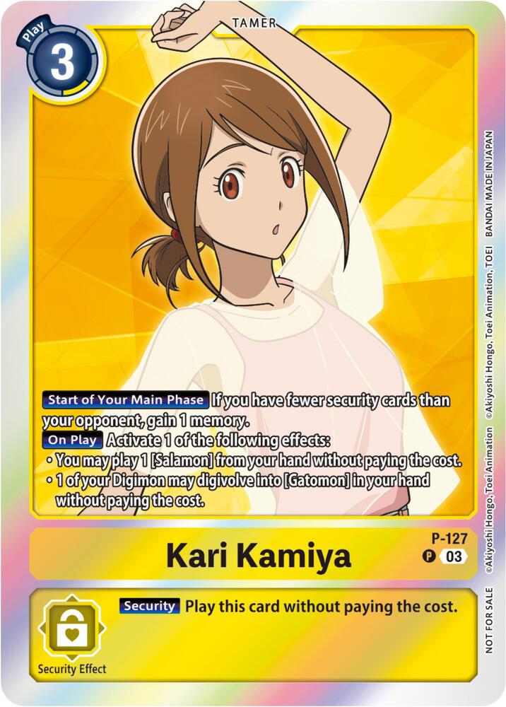 Kari Kamiya - P-127 (Tamer Party Pack -The Beginning- Ver. 2.0) - Digimon Promotion Cards - Promo - P-127 P