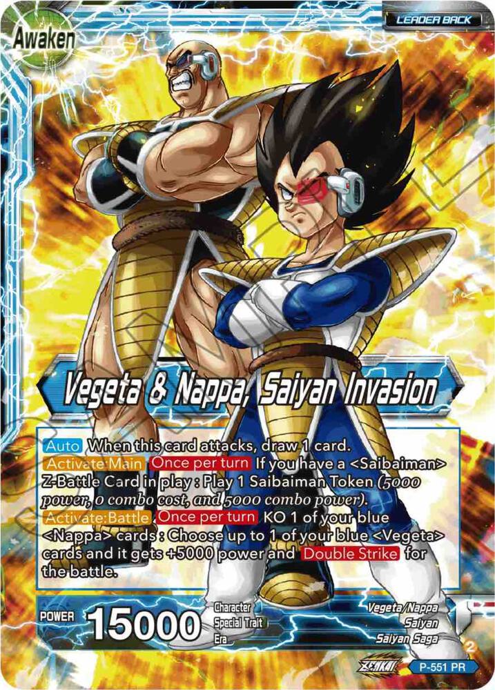 Nappa // Vegeta & Nappa, Saiyan Invasion - Promotion Cards - Promo - P-551