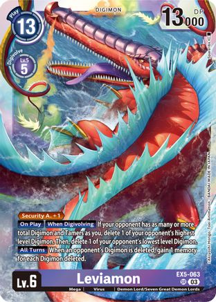 Leviamon - Animal Colosseum - Super Rare - EX5-063 SR
