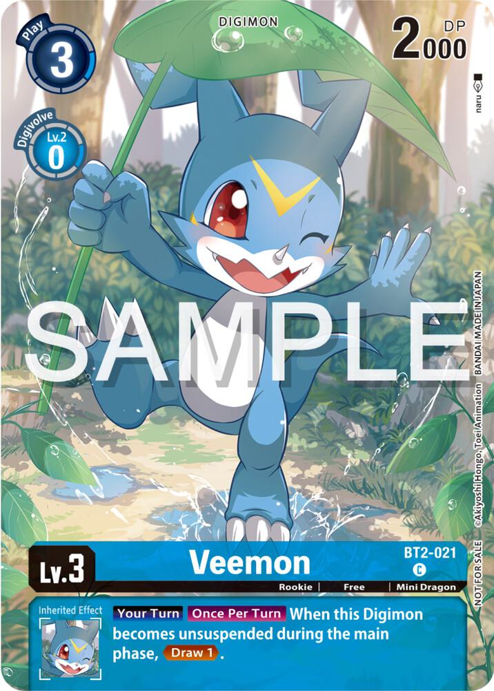 Veemon - BT2-021 (Digimon Illustration Competition Pack 2023) - Release Special Booster - Promo - BT2-021 C
