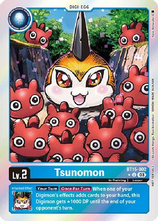 Tsunomon (Exceed Apocalypse Box Promotion Pack) - Exceed Apocalypse - Uncommon - BT15-002 U