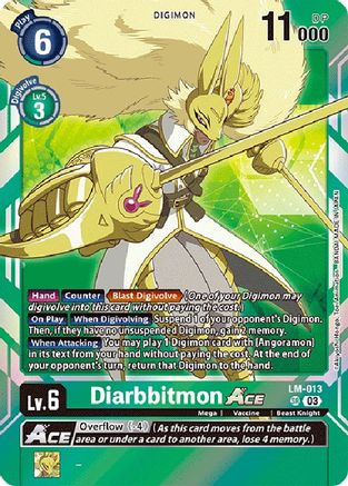 Diarbbitmon Ace (English Exclusive) - Exceed Apocalypse - Super Rare - LM-013 SR
