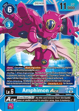 Amphimon Ace (English Exclusive) - Exceed Apocalypse - Super Rare - LM-005 SR
