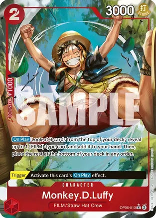 Monkey.D.Luffy (Alternate Art) - Wings of the Captain - R - OP06-013