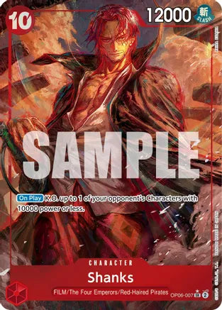 Shanks (Alternate Art) - Wings of the Captain - SR - OP06-007