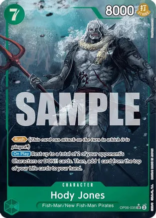 Hody Jones (035) (Alternate Art) - Wings of the Captain - SR - OP06-035