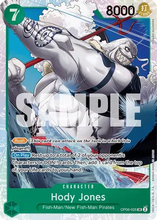 Hody Jones (035) - Wings of the Captain - SR - OP06-035