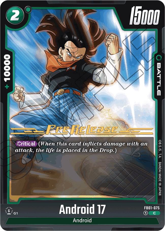 Android 17 - FB01-075 - Awakened Pulse Pre-Release Cards - Common - FB01-075