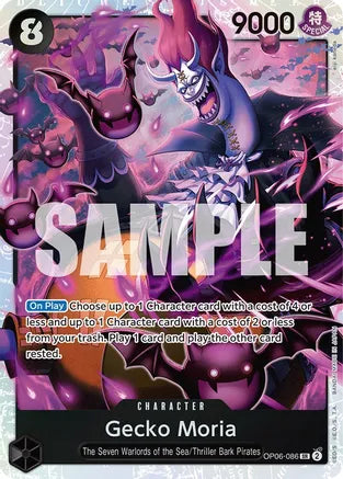 Gecko Moria (086) - Wings of the Captain - SR - OP06-086