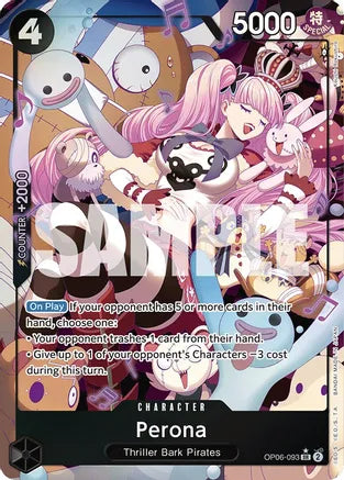 Perona (093) (Alternate Art) - Wings of the Captain - SR - OP06-093