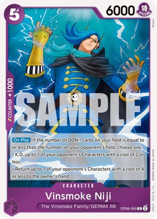 Vinsmoke Niji (065) - Wings of the Captain - R - OP06-065