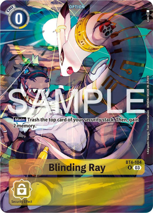 Blinding Ray (Bonus Pack) - Starter Deck 17: Double Typhoon Advanced Deck Set - Rare - BT4-104 R