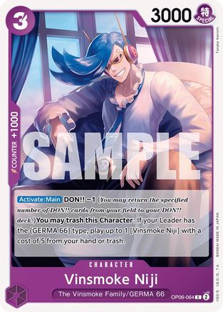 Vinsmoke Niji (064) - Wings of the Captain - C - OP06-065