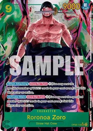 Roronoa Zoro (Alternate Art) - Wings of the Captain - SEC - OP06-118