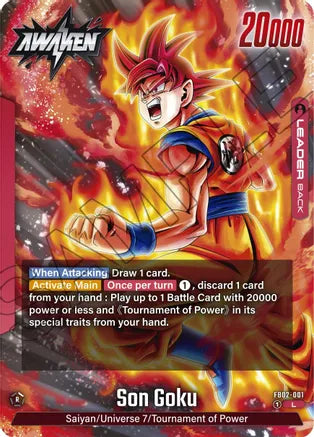 Son Goku - FB02-001 - Blazing Aura - Leader - FB02-001