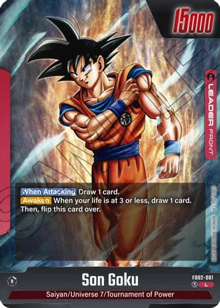 Son Goku - FB02-001 - Blazing Aura - Leader - FB02-001