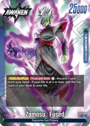 Zamasu : Fused - FB02-036 - Blazing Aura - Leader - FB02-036