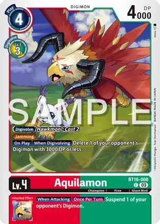 Aquilamon - Beginning Observer - Common - BT16-008 C