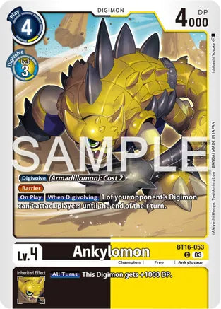 Ankylomon - Beginning Observer - Common - BT16-053 C