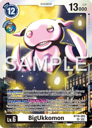 BigUkkomon - Beginning Observer - Super Rare - BT16-083 SR